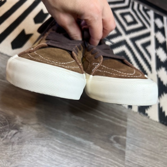 Vans Sk8 Hi 38 Deco Painted Floral Brown Sneakers Men’s 6.5 Women’s 8 - Picture 5 of 9